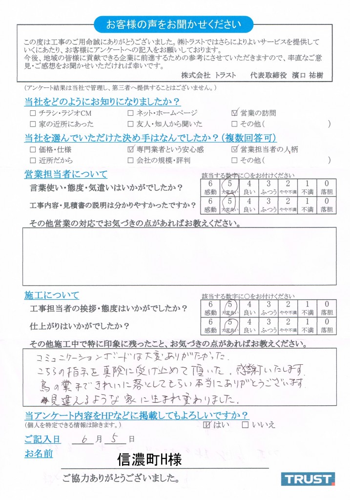 信濃町H様